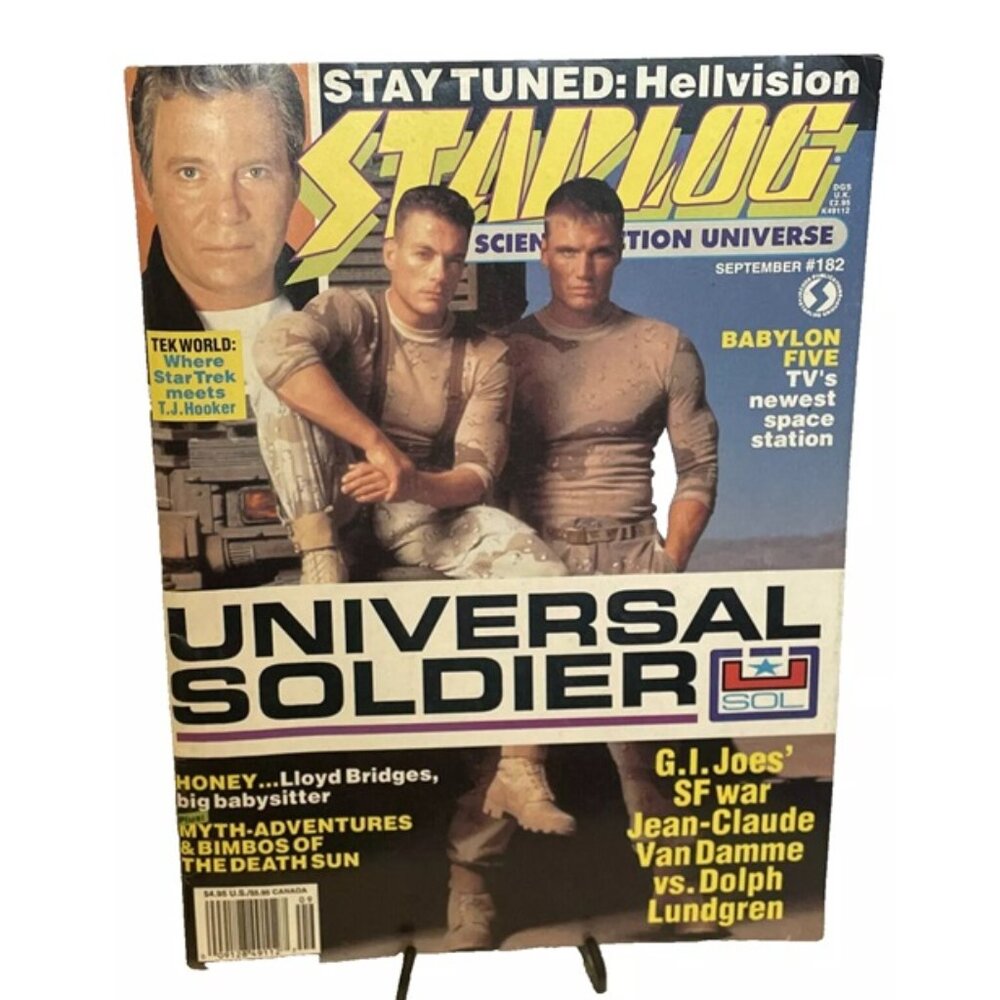 Starlog #182 Universal Soldier Babylon Five 5 G I Joe Tek World Myth-Adventures